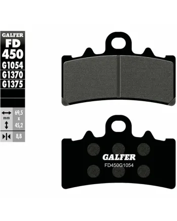 Предни мото накладки Galfer SEMI METAL FD450G1054