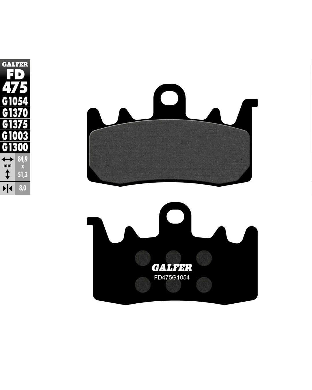 Предни мото накладки Galfer SEMI METAL FD475G1054