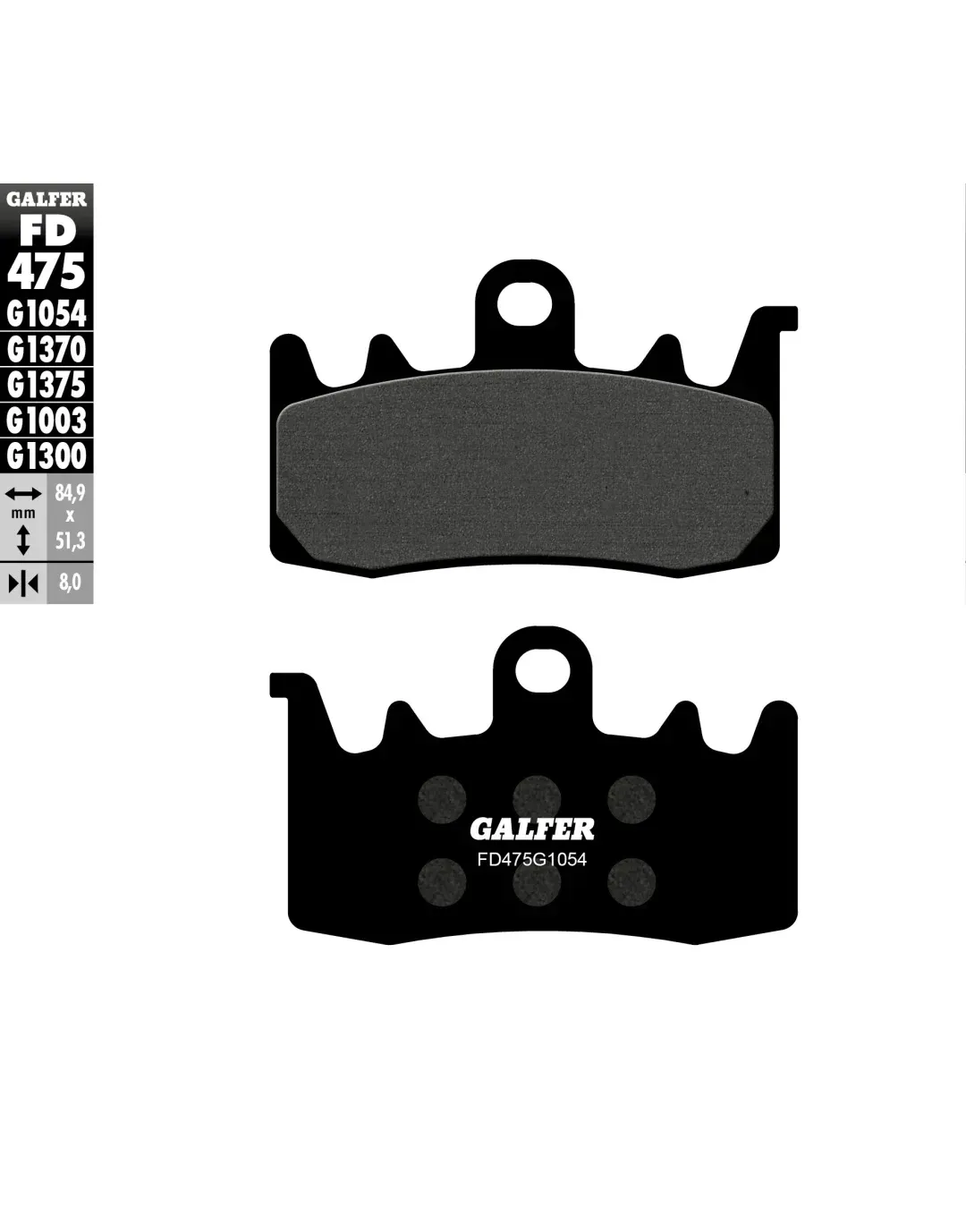 Предни мото накладки Galfer SEMI METAL FD475G1054