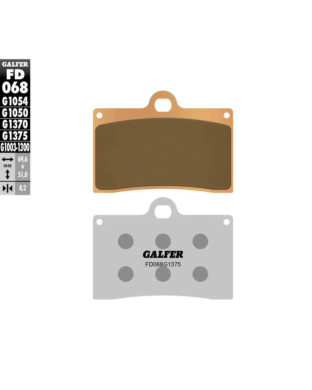 Предни мото накладки Galfer SINTERED COMPOUND FD068G1375