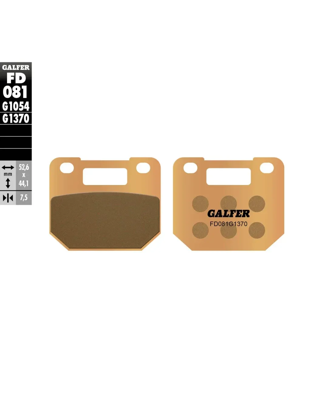 Предни мото накладки Galfer SINTERED COMPOUND FD081G1370