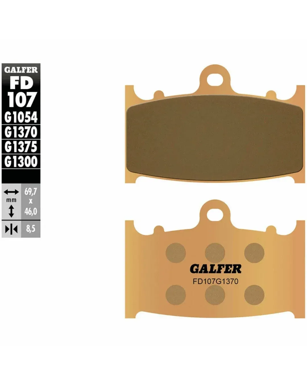 Предни мото накладки Galfer SINTERED COMPOUND FD107G1370