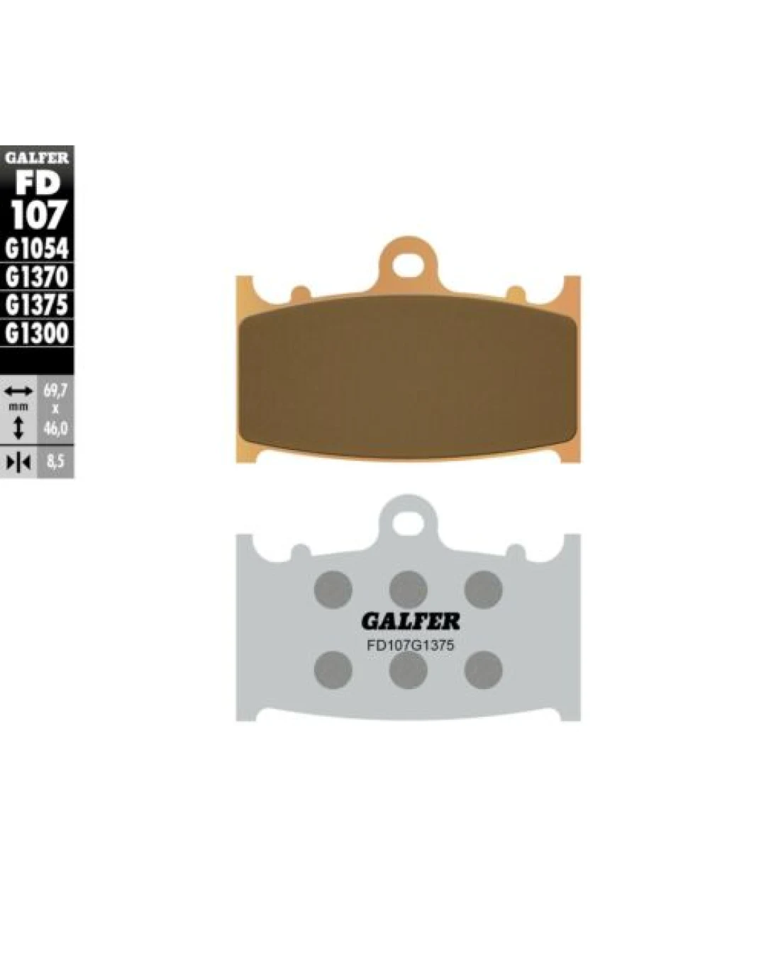 Предни мото накладки Galfer SINTERED COMPOUND FD107G1375