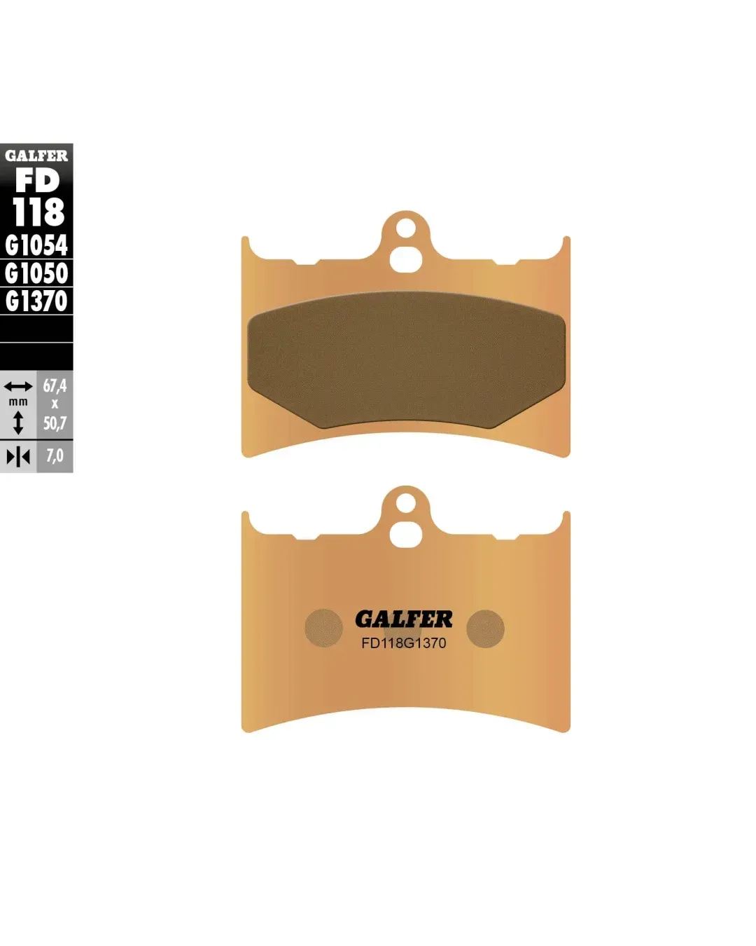 Предни мото накладки Galfer SINTERED COMPOUND FD118G1370