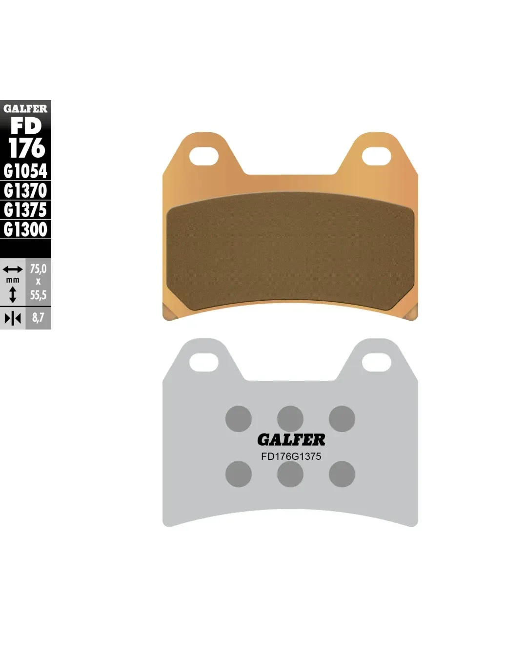 Предни мото накладки Galfer SINTERED COMPOUND FD176G1375