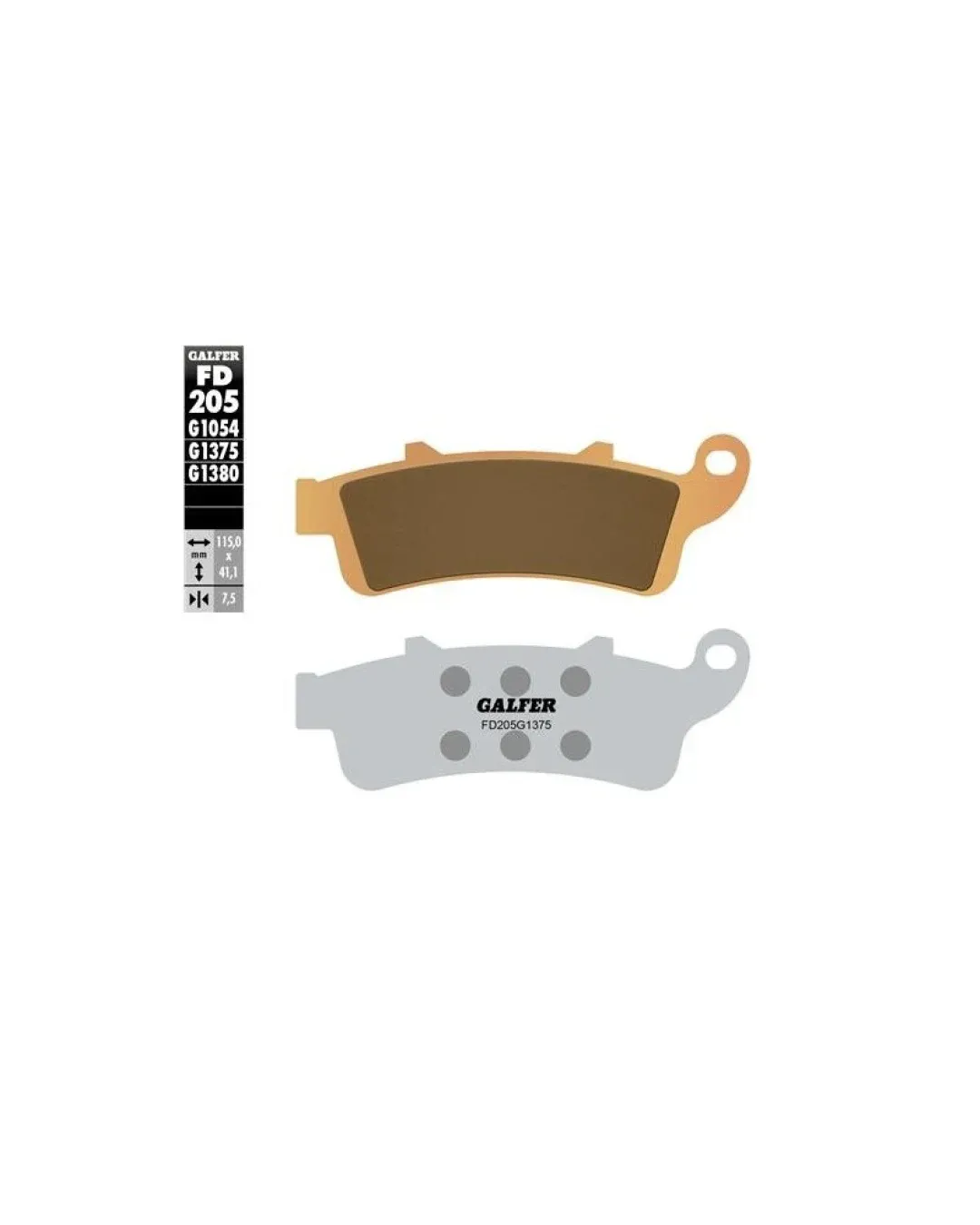 Предни мото накладки Galfer SINTERED COMPOUND FD205G1375