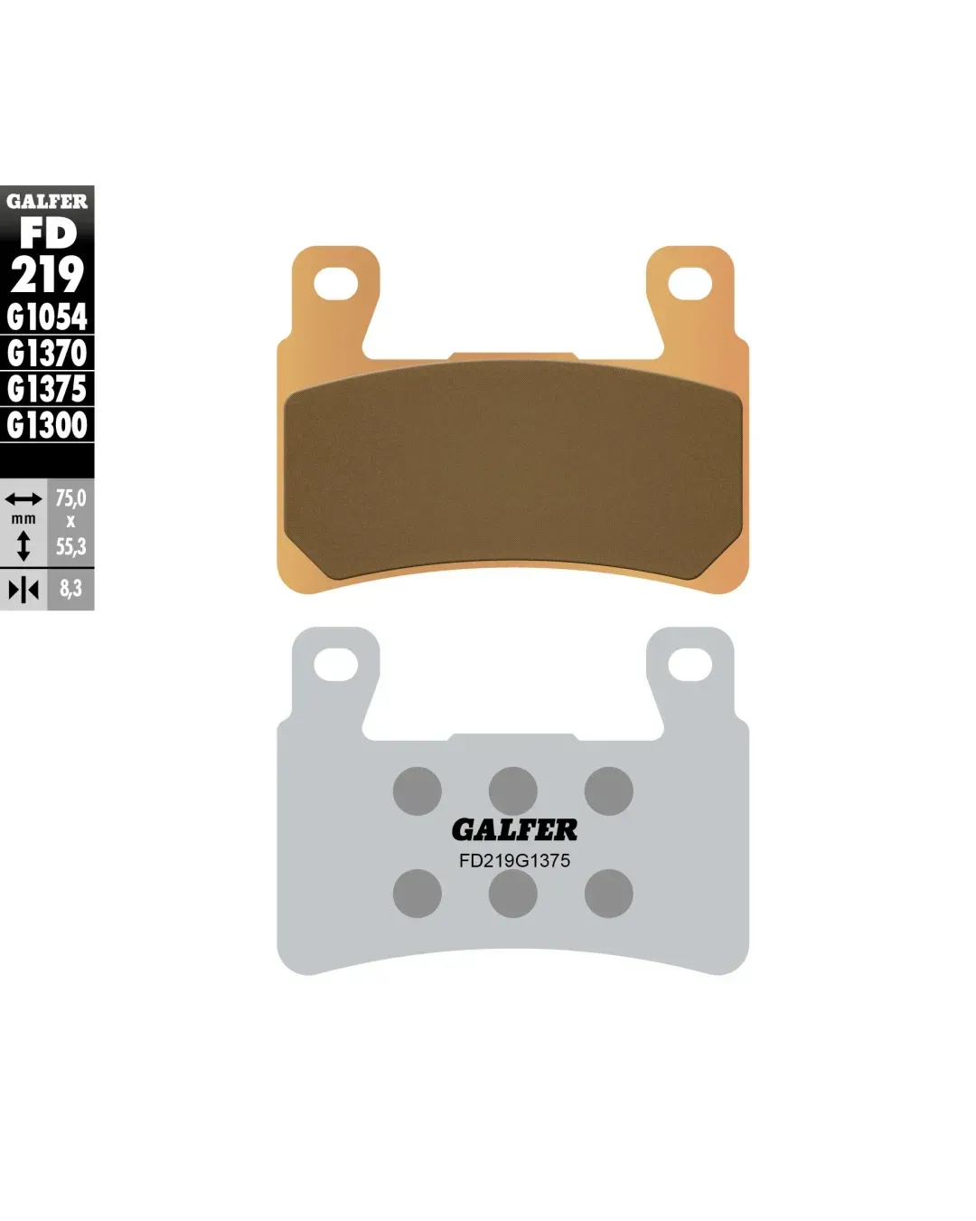 Предни мото накладки Galfer SINTERED COMPOUND FD219G1375