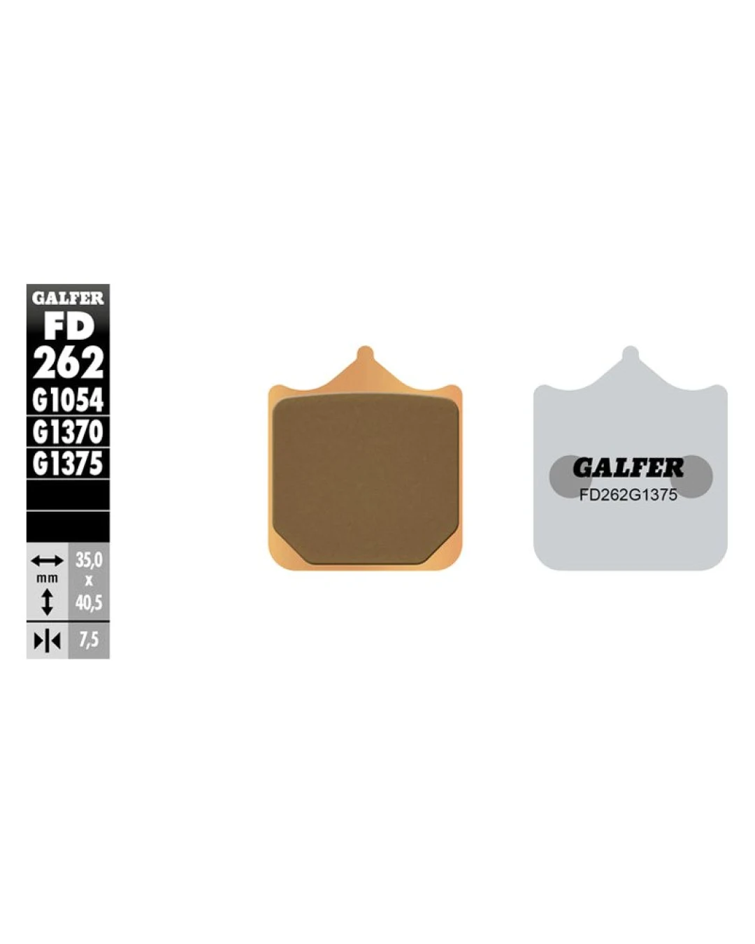 Предни мото накладки Galfer SINTERED COMPOUND FD262G1375