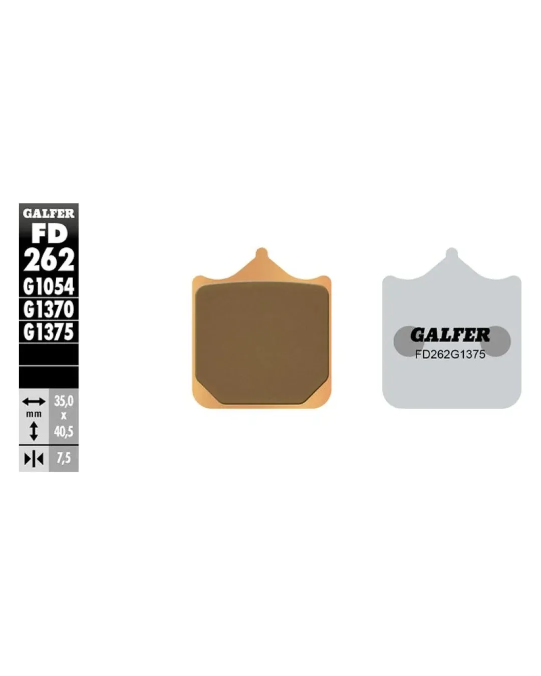 Предни мото накладки Galfer SINTERED COMPOUND FD262G1375
