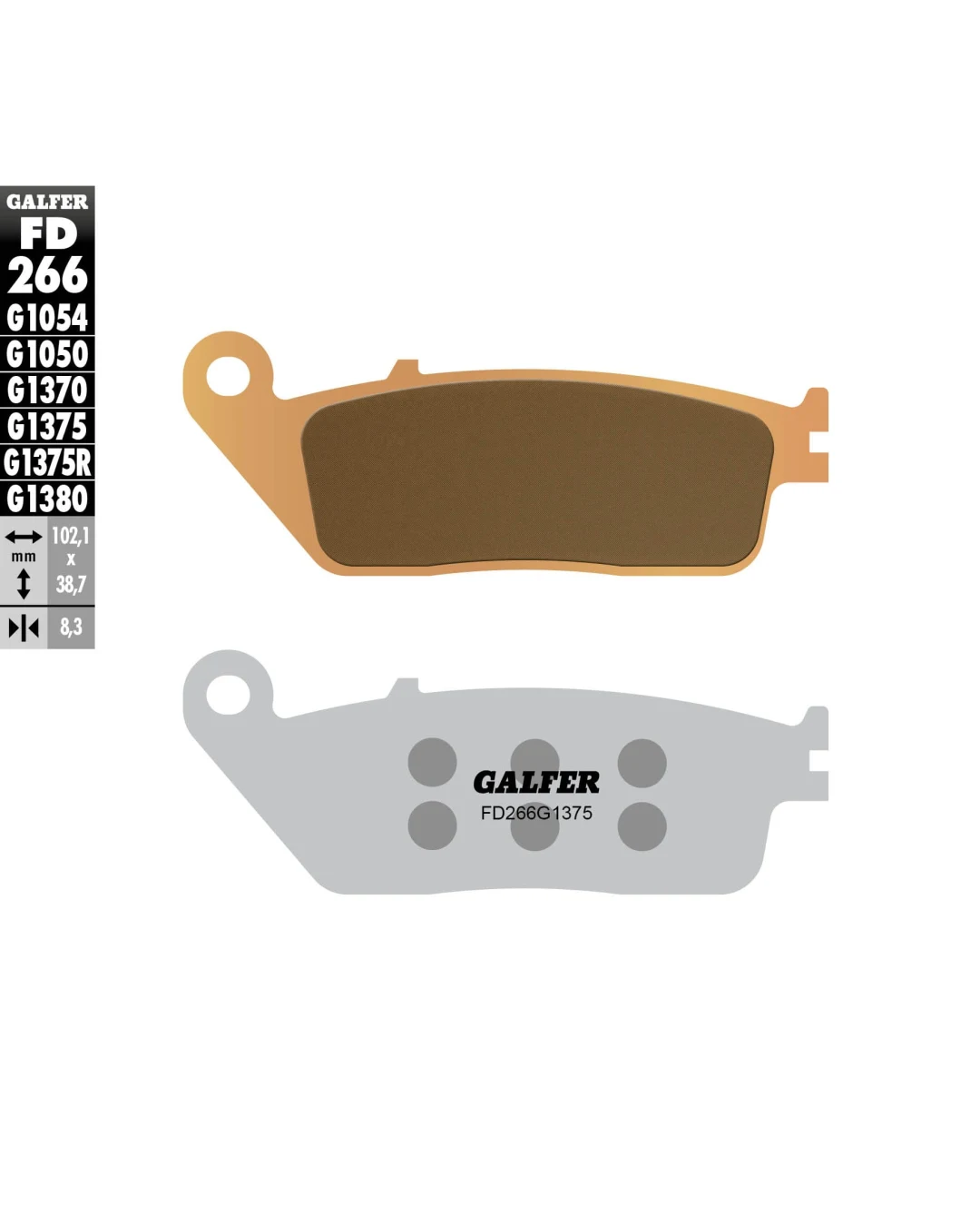 Предни мото накладки Galfer SINTERED COMPOUND FD266G1375