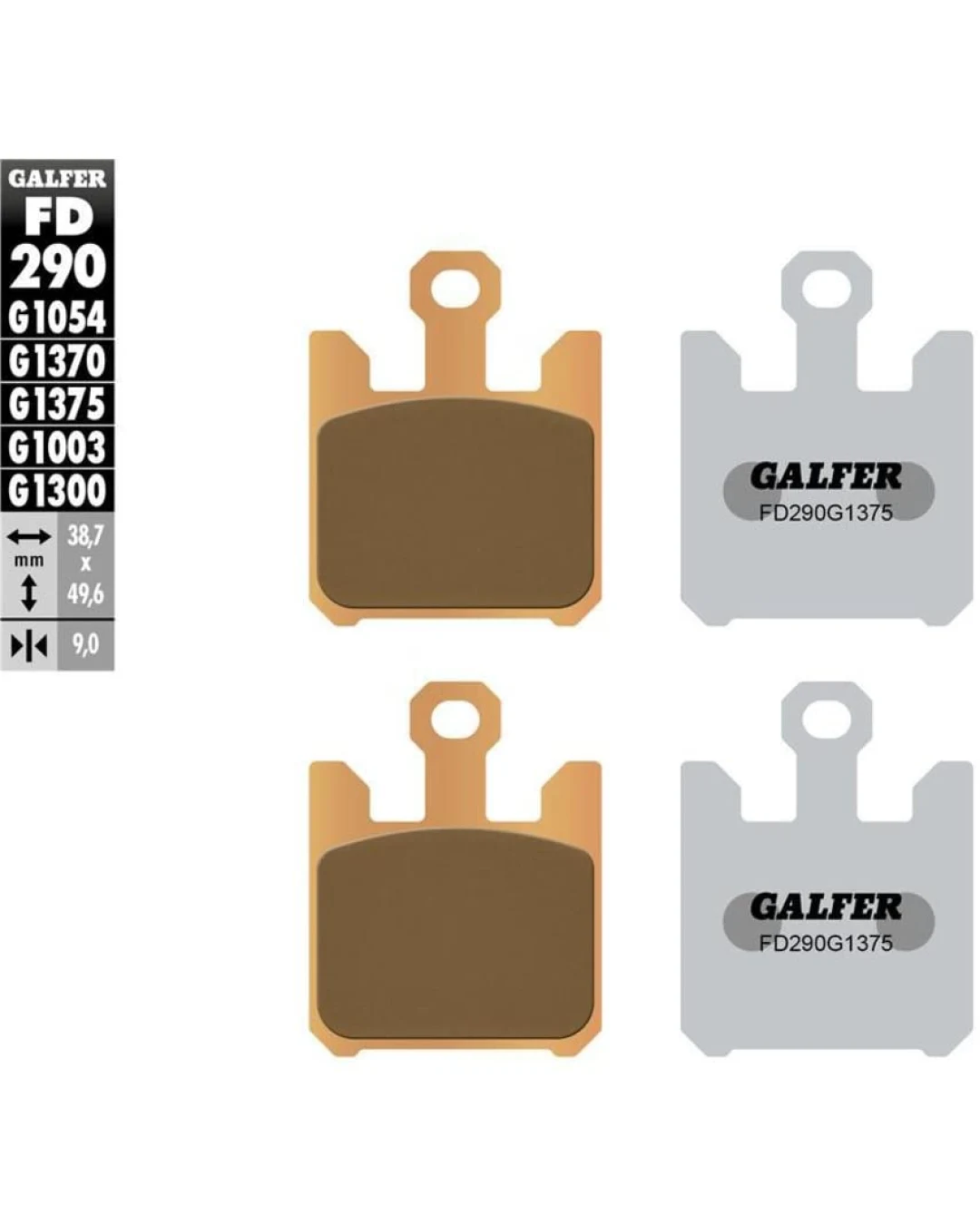 Предни мото накладки Galfer SINTERED COMPOUND FD290G1375