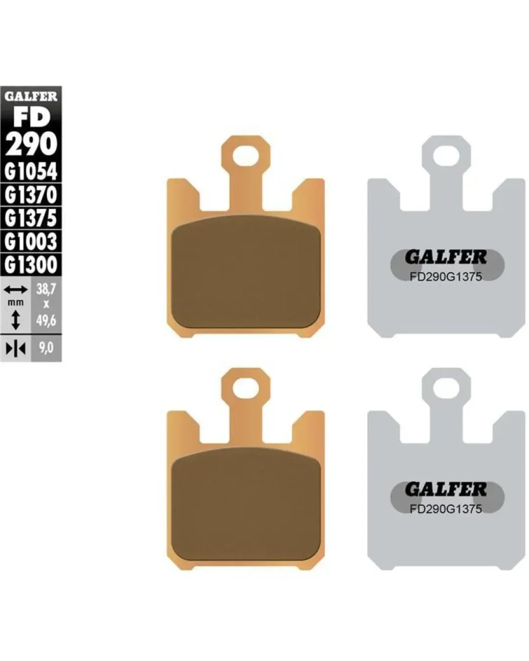 Предни мото накладки Galfer SINTERED COMPOUND FD290G1375