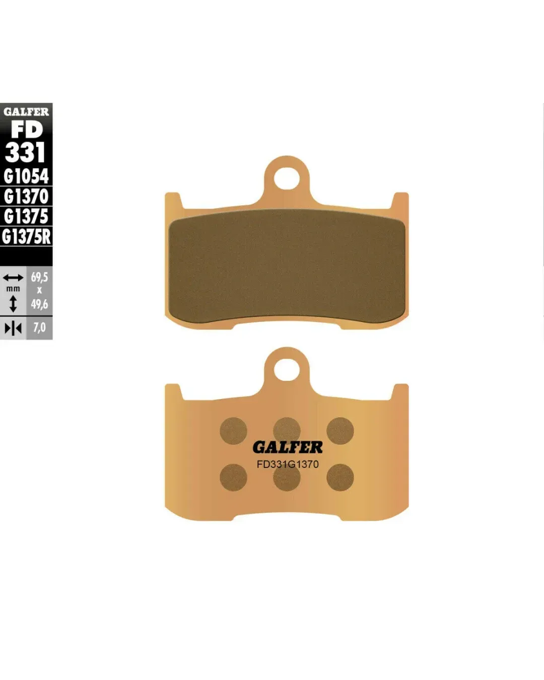 Предни мото накладки Galfer SINTERED COMPOUND FD331G1370