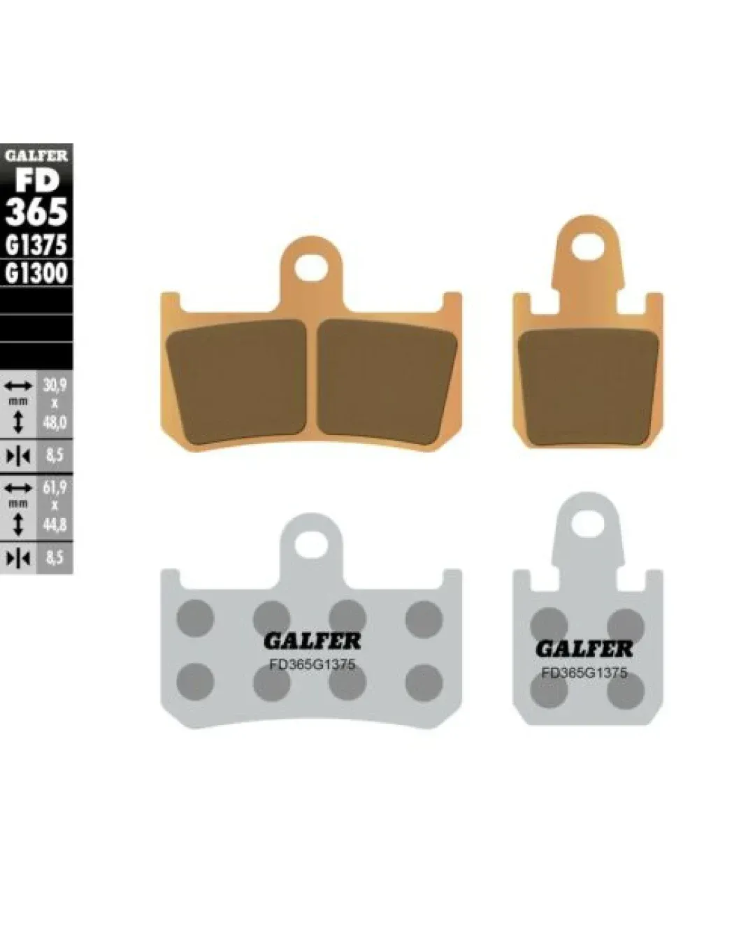 Предни мото накладки Galfer SINTERED COMPOUND FD365G1375