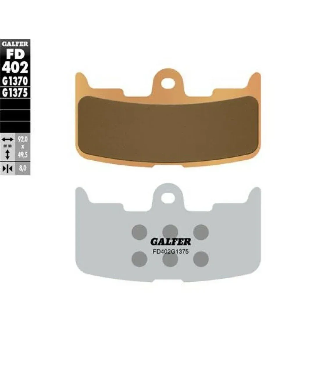 Предни мото накладки Galfer SINTERED COMPOUND FD402G1375