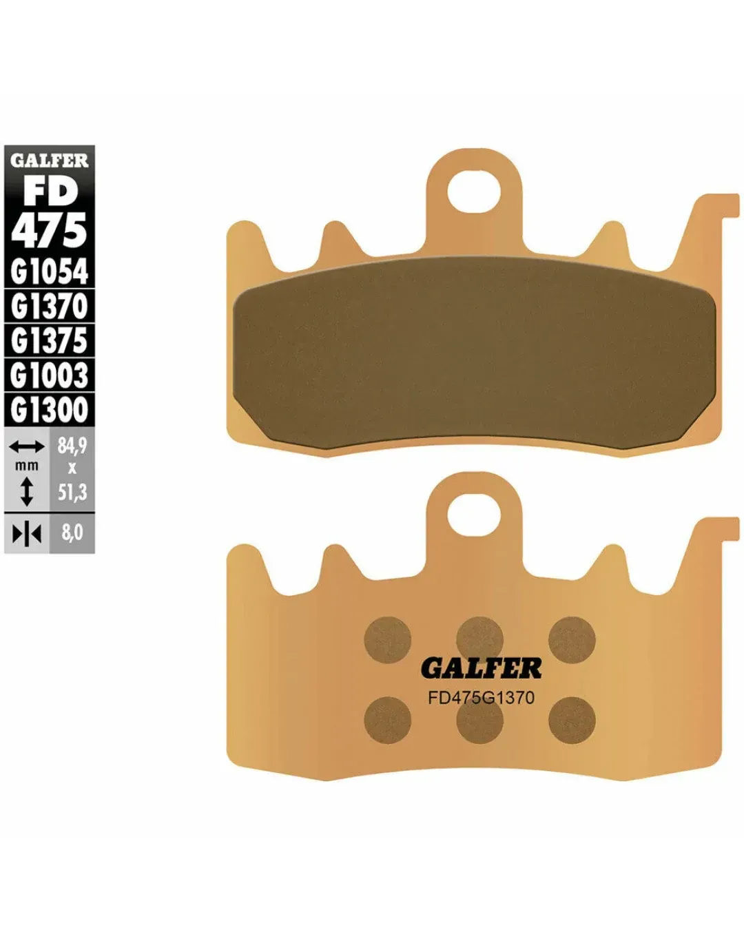 Предни мото накладки Galfer SINTERED COMPOUND FD475G1370