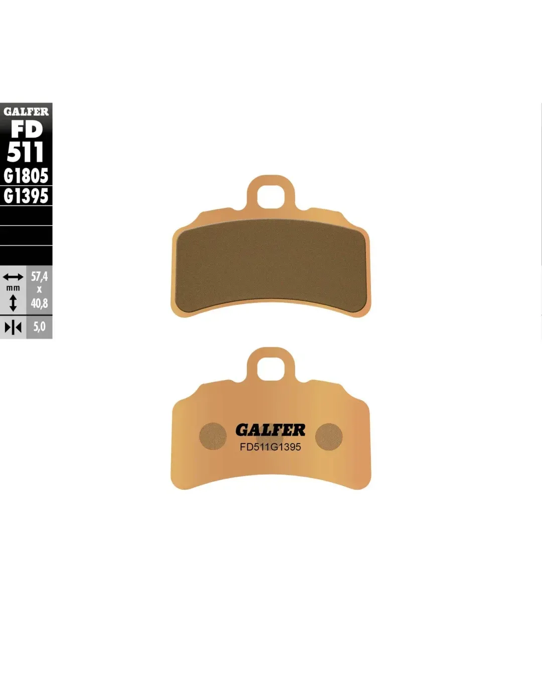 Предни мото накладки Galfer SINTERED COMPOUND FD511G1395