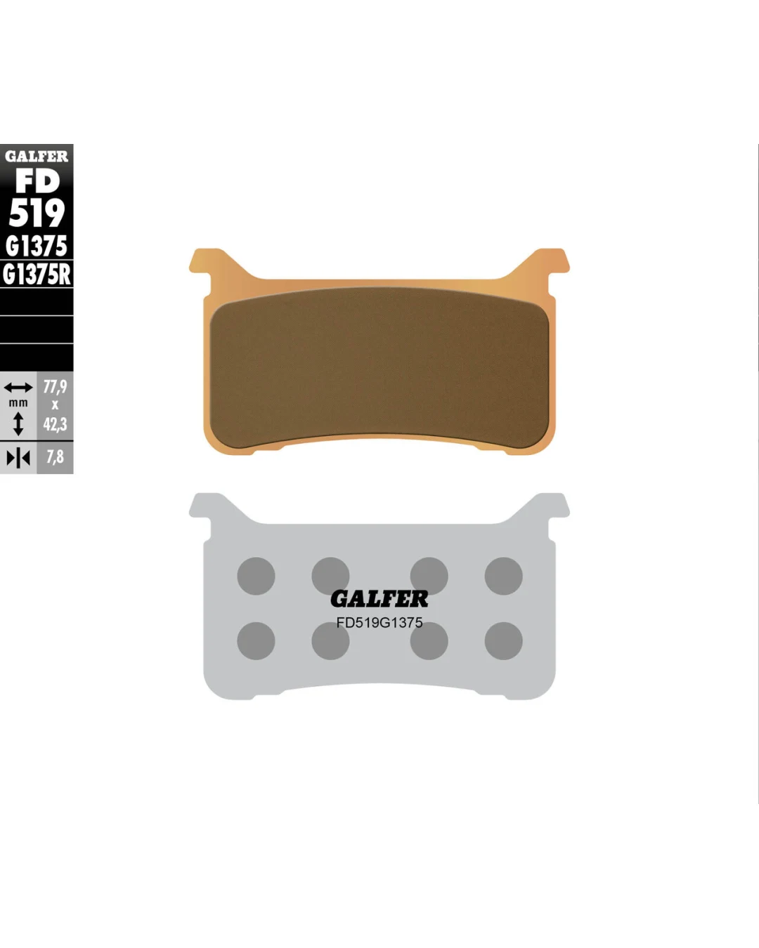 Предни мото накладки Galfer SINTERED COMPOUND FD519G1375