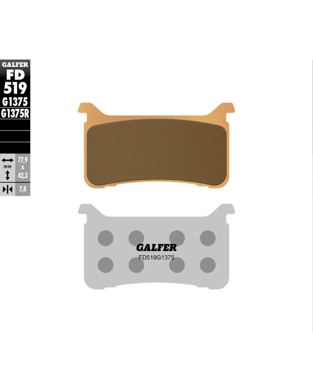 Предни мото накладки Galfer SINTERED COMPOUND FD519G1375