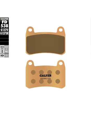 Предни мото накладки Galfer SINTERED COMPOUND FD538G1370