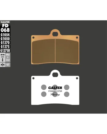 Предни мото накладки Galfer SINTERED RACING COMPOUND FD068G1375R