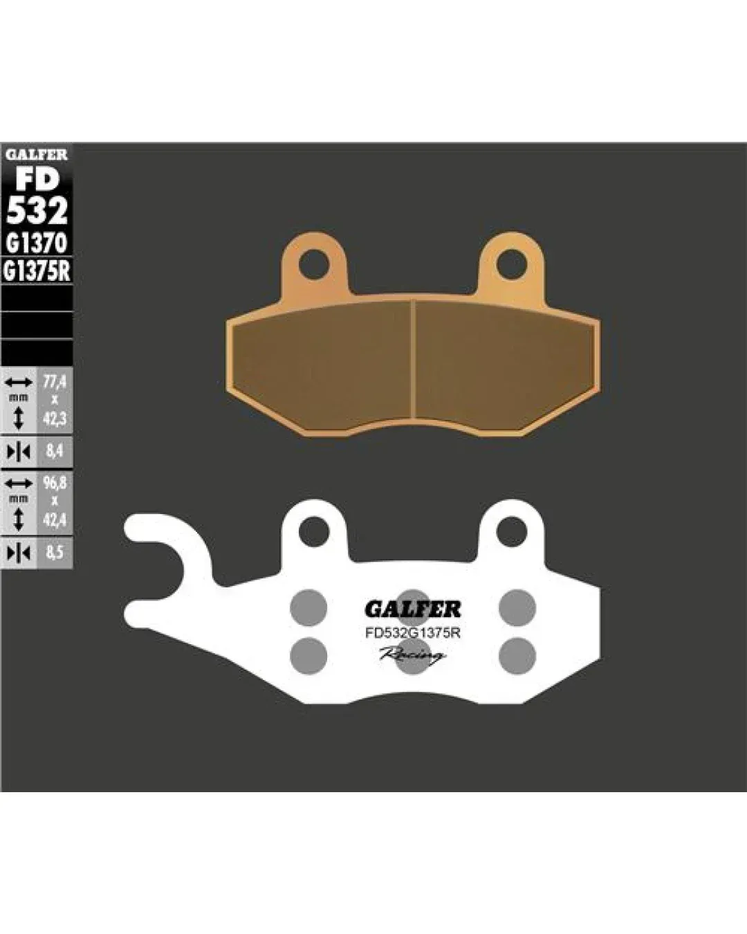 Предни мото накладки Galfer SINTERED RACING COMPOUND FD325G1375R
