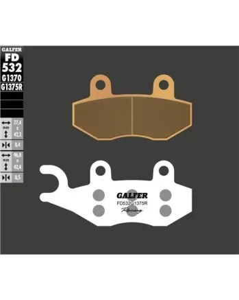 Предни мото накладки Galfer SINTERED RACING COMPOUND FD532G1375R
