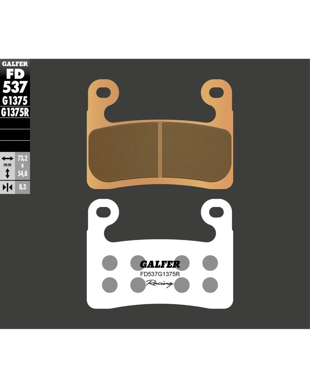 Предни мото накладки Galfer SINTERED RACING COMPOUND FD537G1375