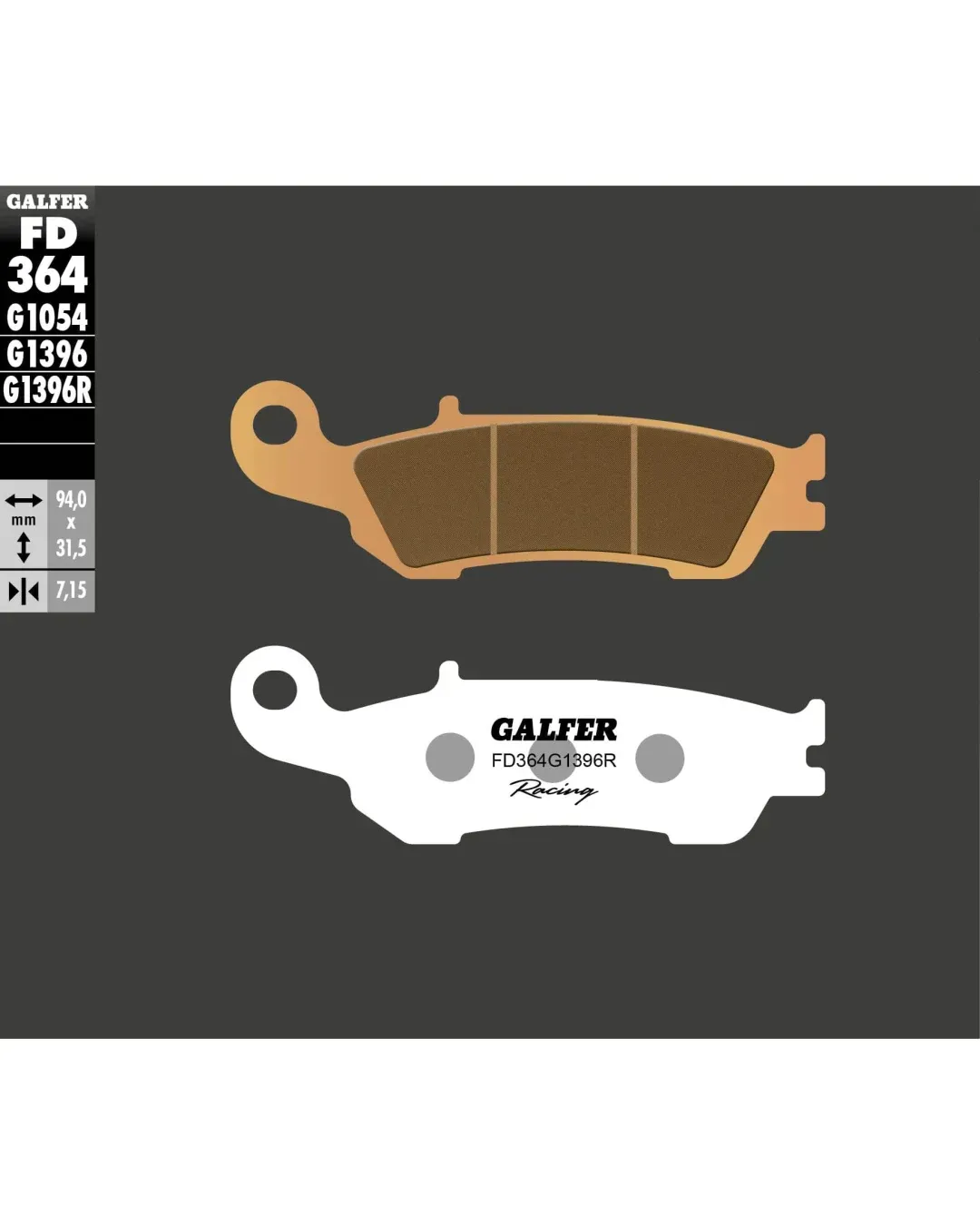 Предни мото накладки Galfer SINTERED RACING FD364G1396R