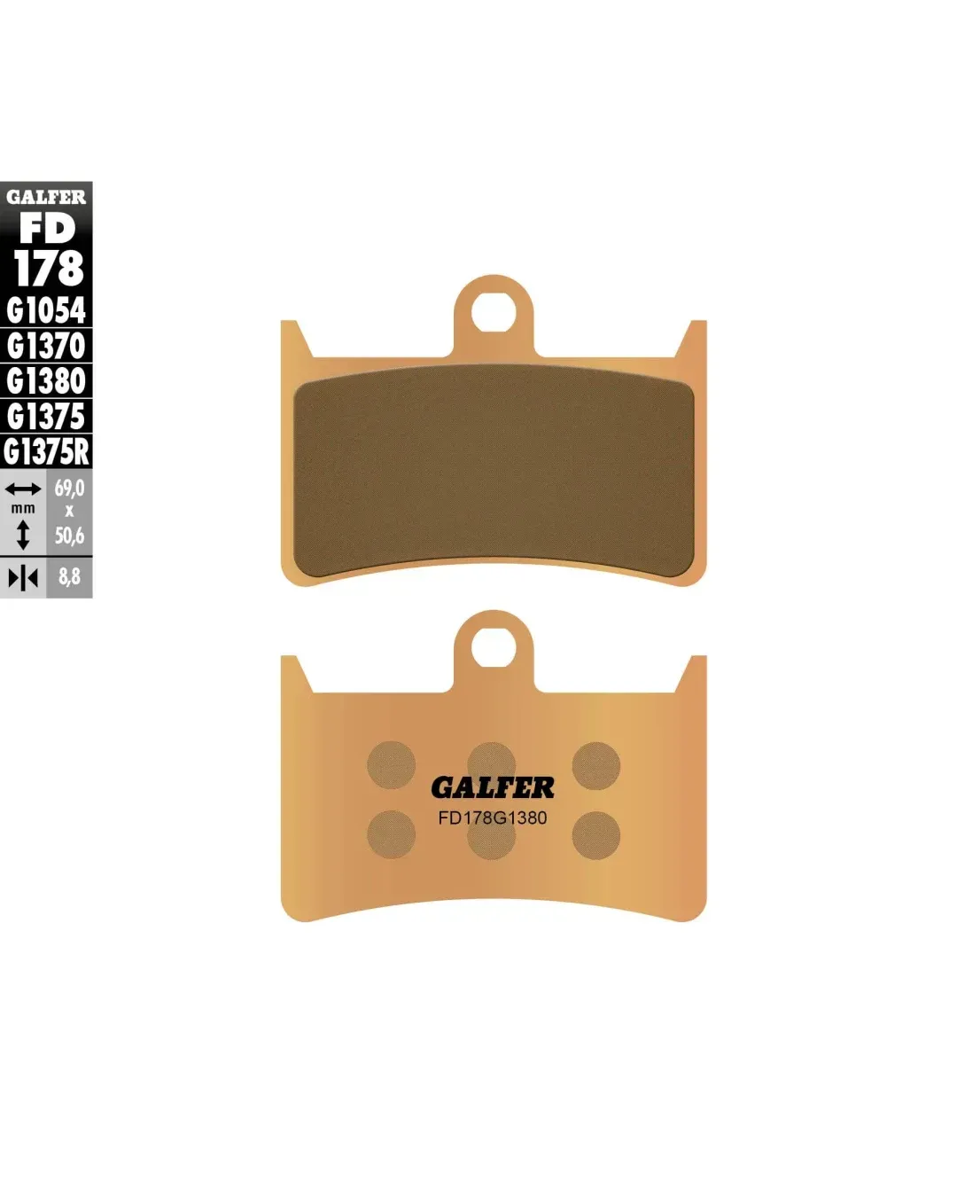 Предни мото накладки Galfer SINTERED SCOOTER FD178G1380