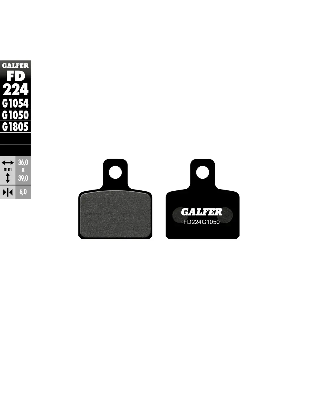 Предни/задни мото накладки Galfer FD224G1050