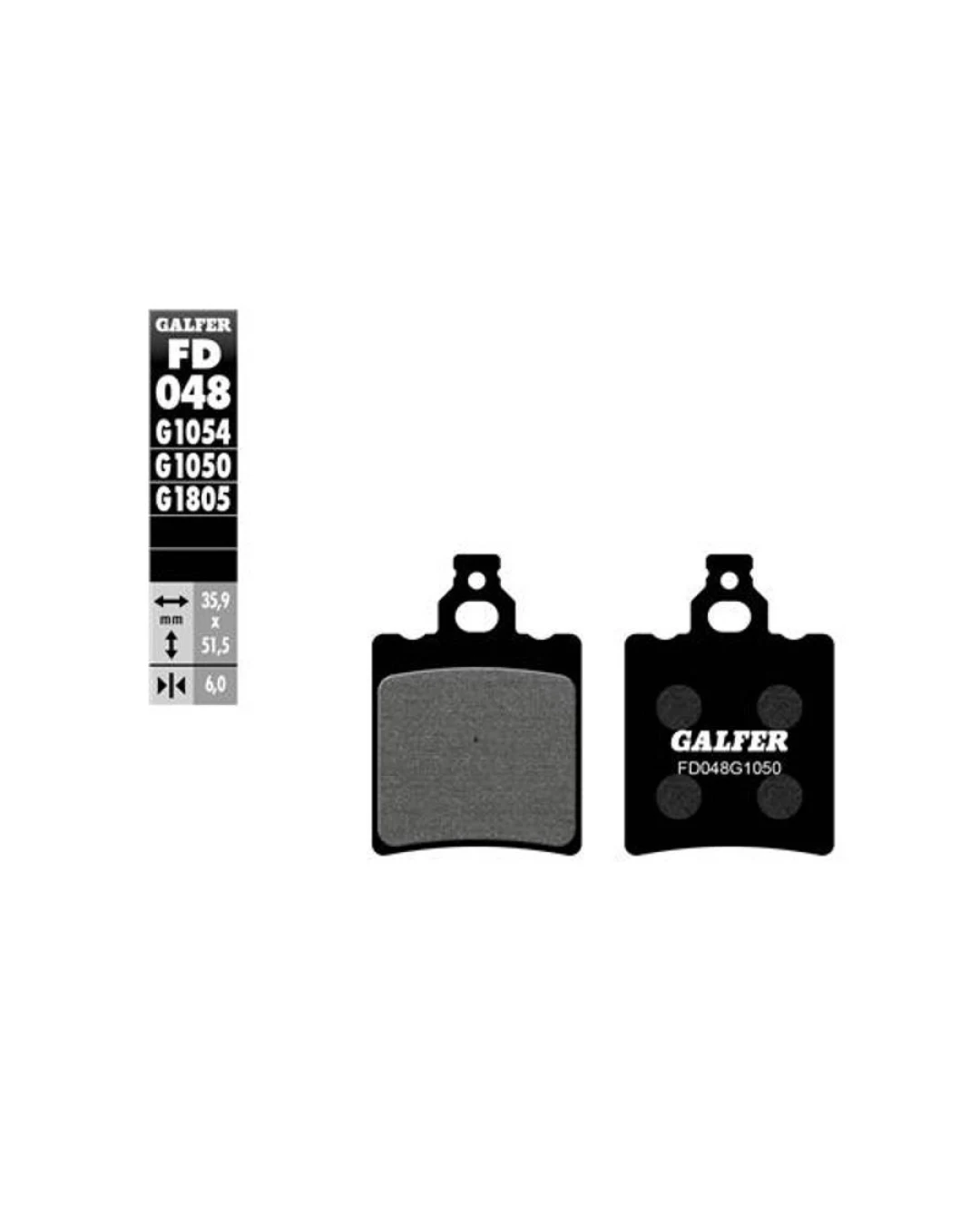 Предни/задни мото накладки Galfer SCOOTER FD048G1050