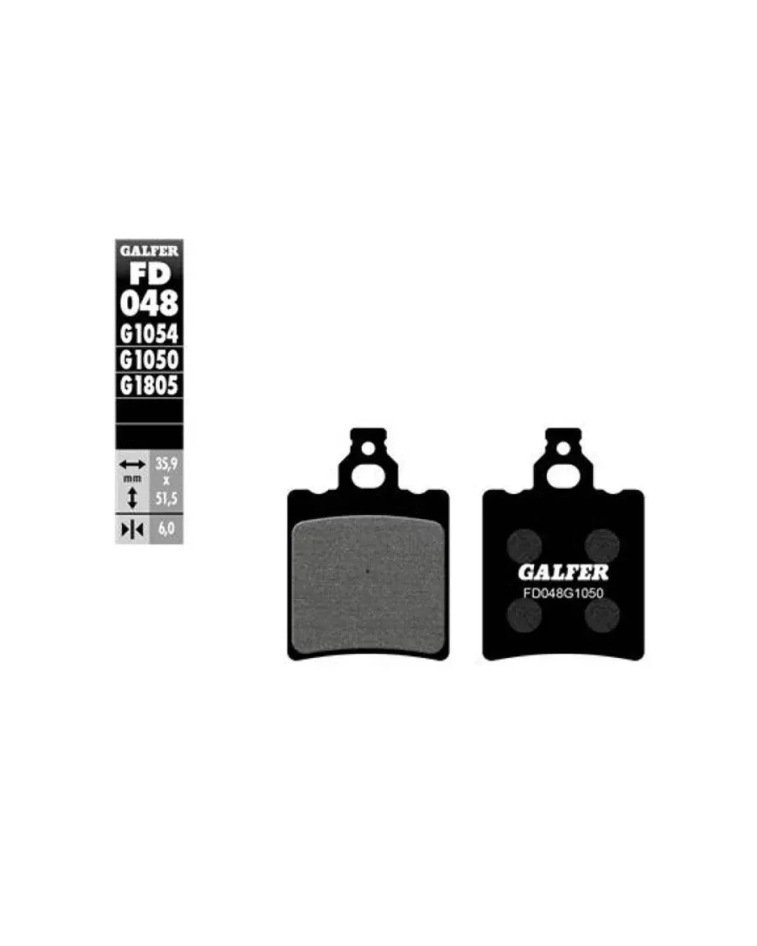Предни/задни мото накладки Galfer SCOOTER FD048G1050