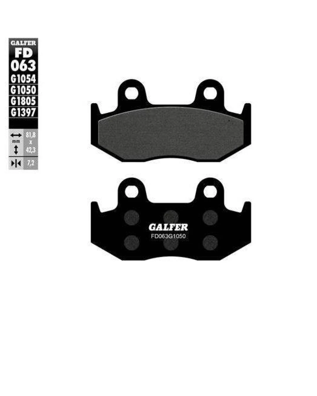 Предни/Задни мото накладки Galfer SCOOTER FD063G1050