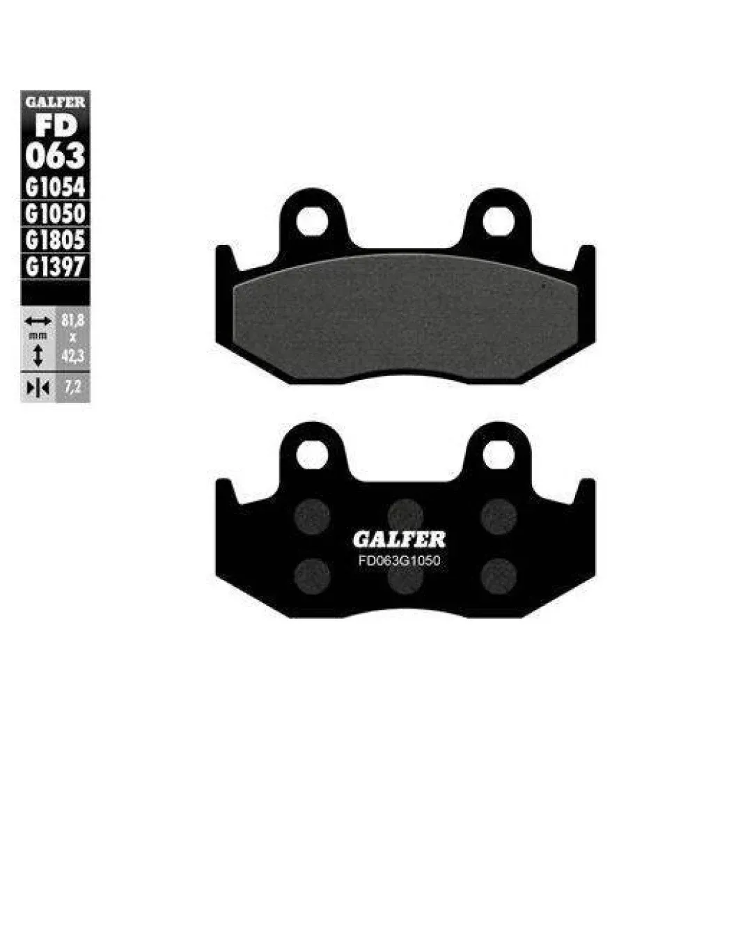 Предни/Задни мото накладки Galfer SCOOTER FD063G1050