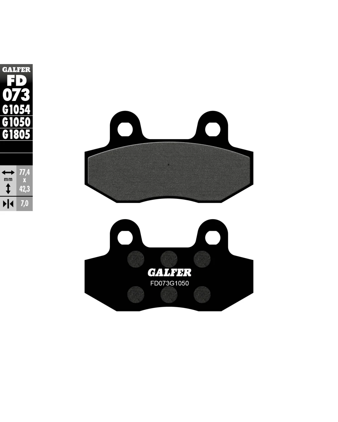 Предни/задни мото накладки Galfer SCOOTER FD073G1050
