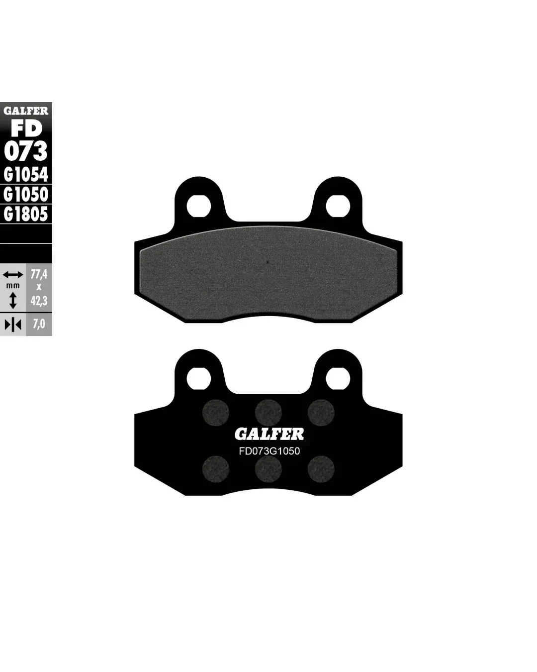 Предни/задни мото накладки Galfer SCOOTER FD073G1050