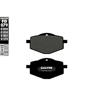 Предни/задни мото накладки Galfer SCOOTER FD079G1050