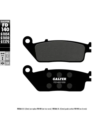 Предни/задни мото накладки Galfer SCOOTER FD140G1050