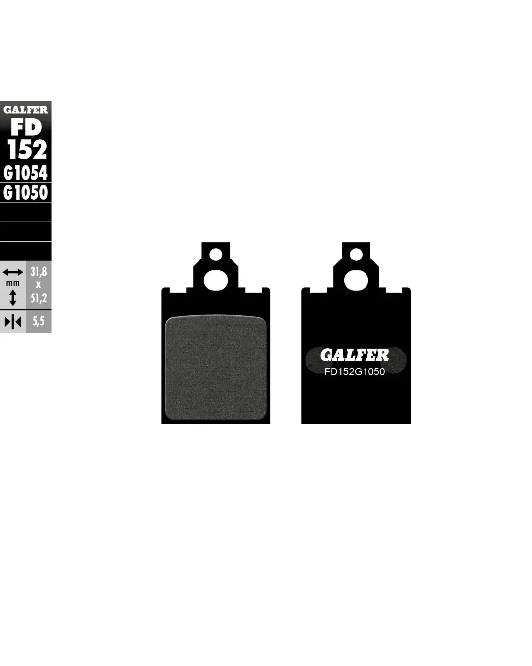 Предни/Задни мото накладки Galfer SCOOTER FD152G1050