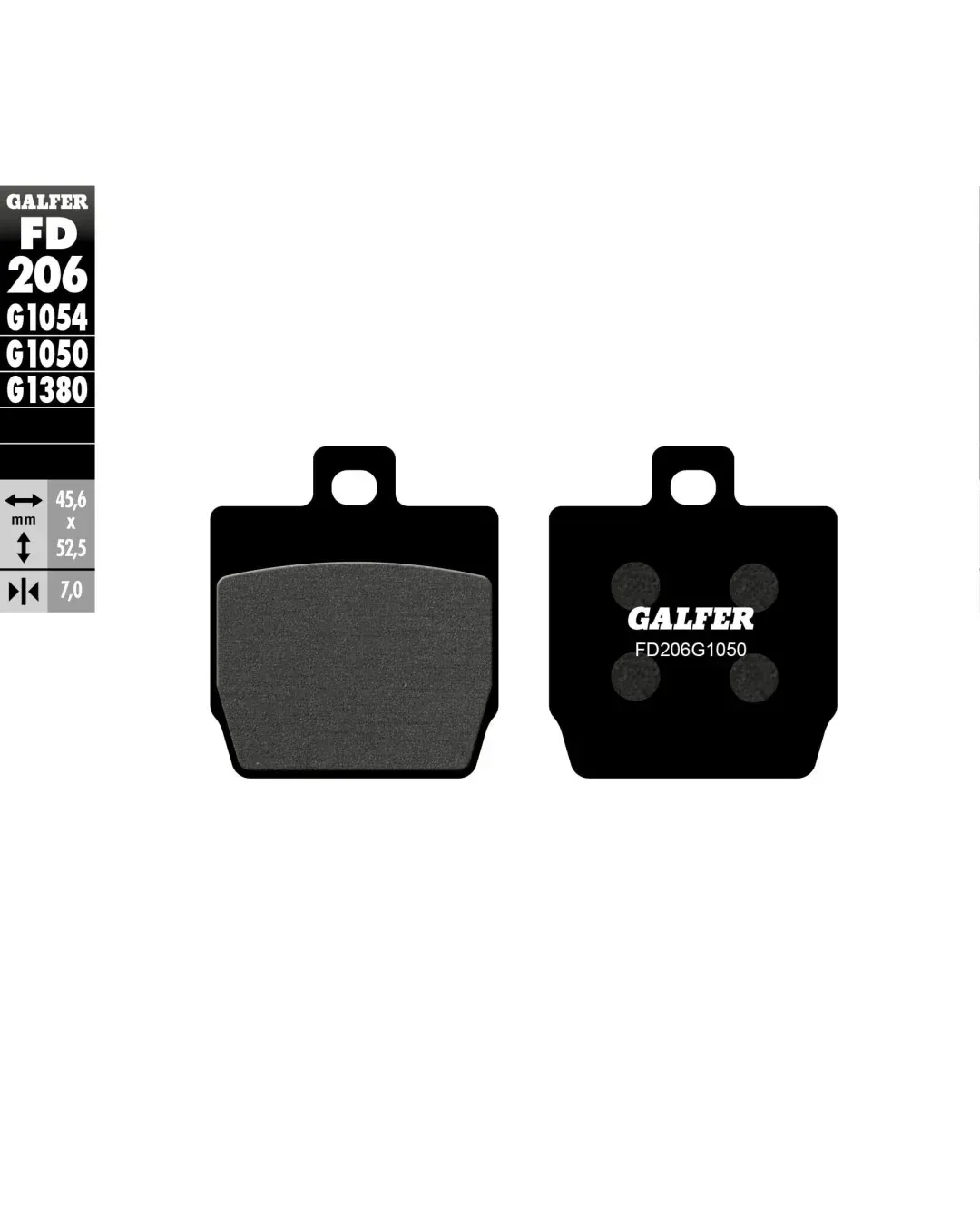 Предни/задни мото накладки Galfer SCOOTER FD206G1050