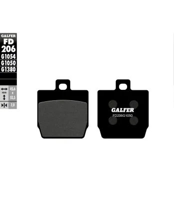 Предни/задни мото накладки Galfer SCOOTER FD206G1050