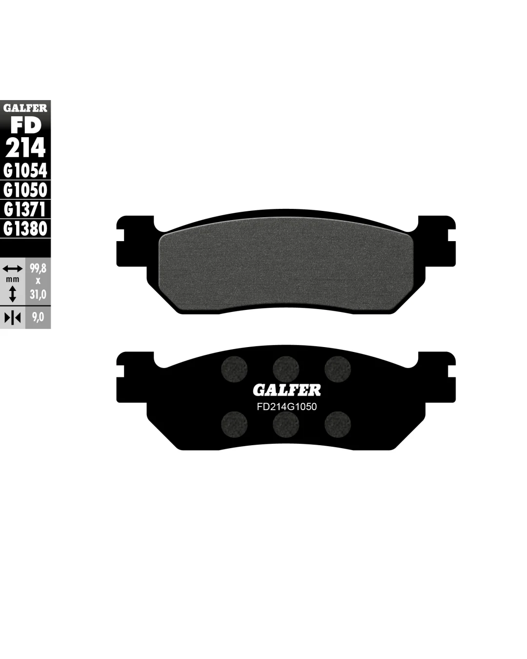 Предни/задни мото накладки Galfer SCOOTER FD214G1050