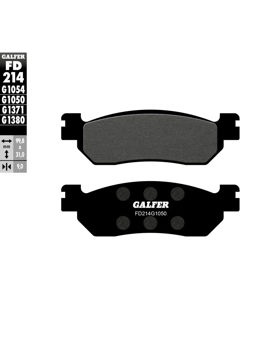 Предни/задни мото накладки Galfer SCOOTER FD214G1050