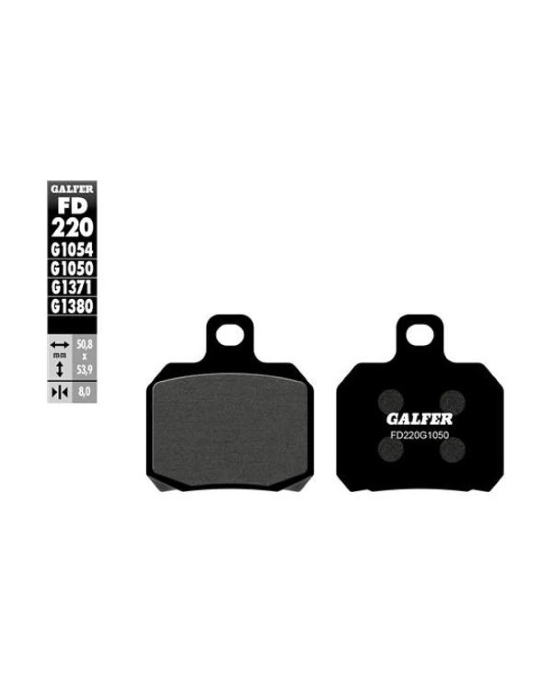 Предни/задни мото накладки Galfer SCOOTER FD220G1050