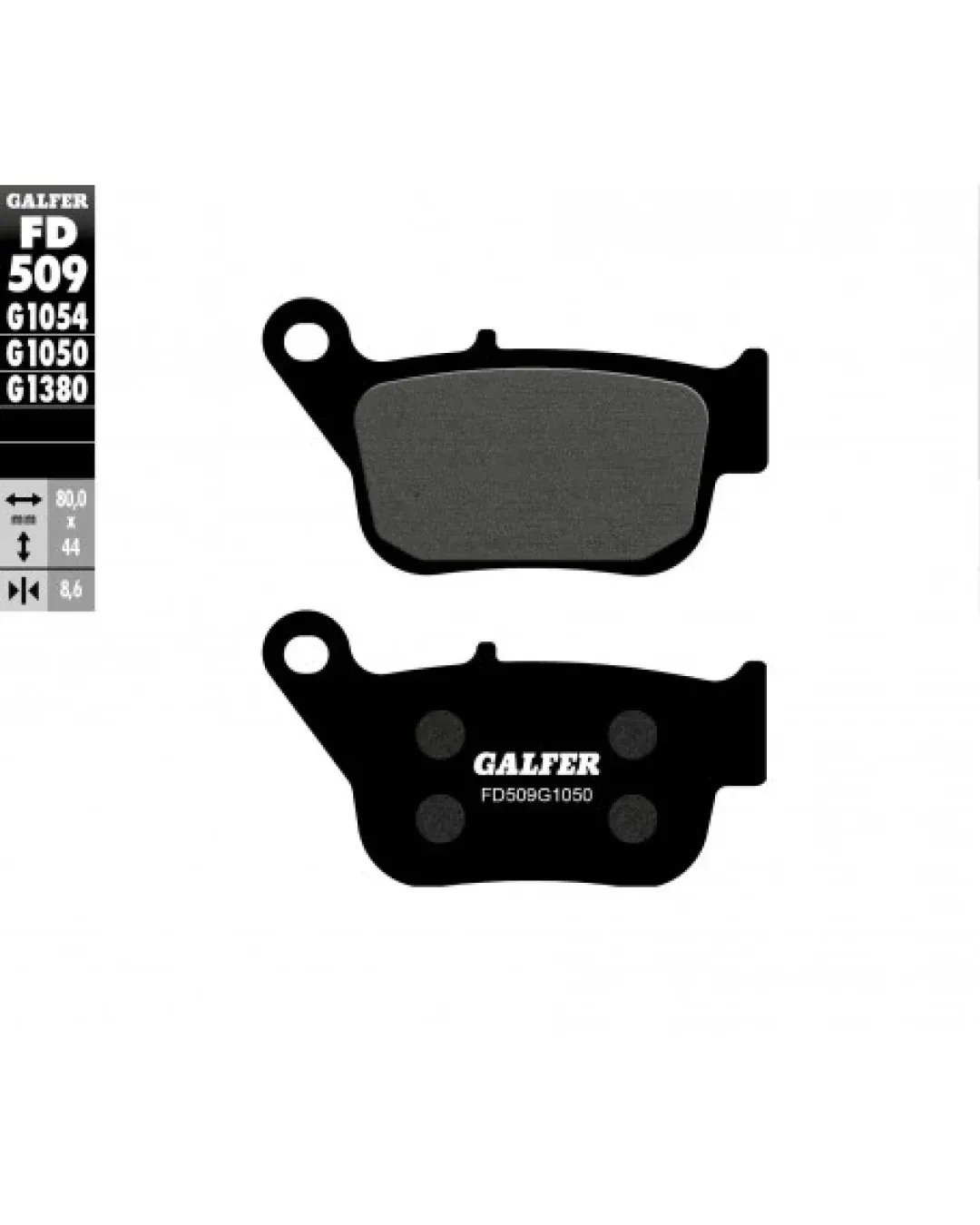 Предни/задни мото накладки Galfer SCOOTER FD509G1050
