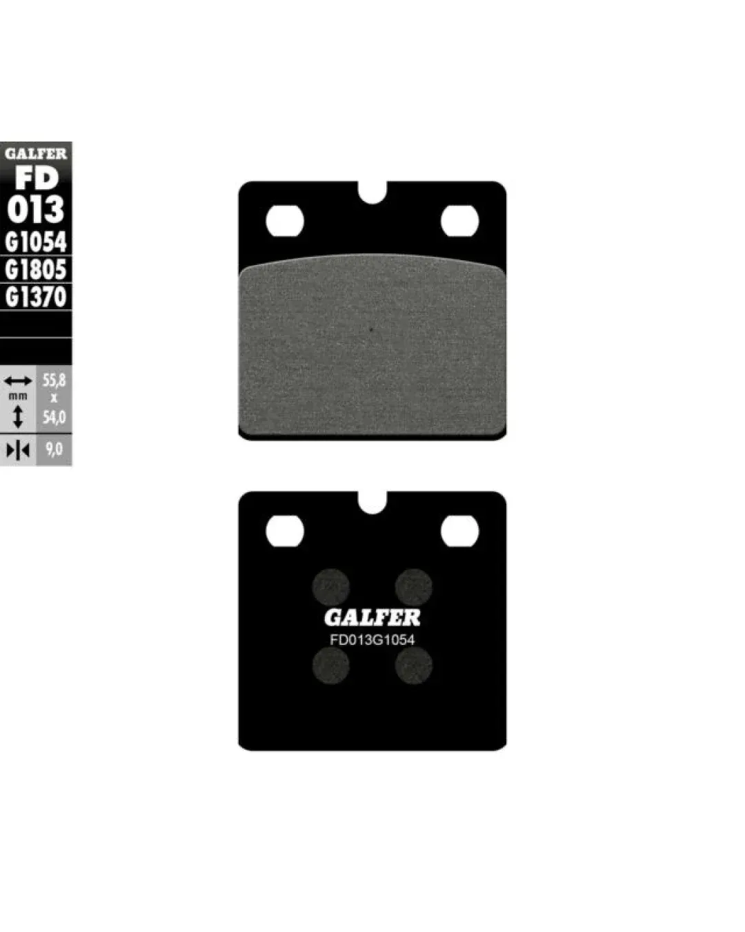Предни/Задни мото накладки Galfer SEMI METAL FD013G1054