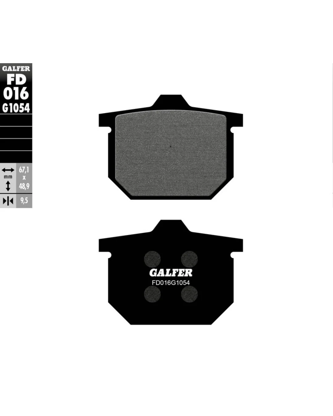Предни/Задни мото накладки Galfer SEMI METAL FD016G1054