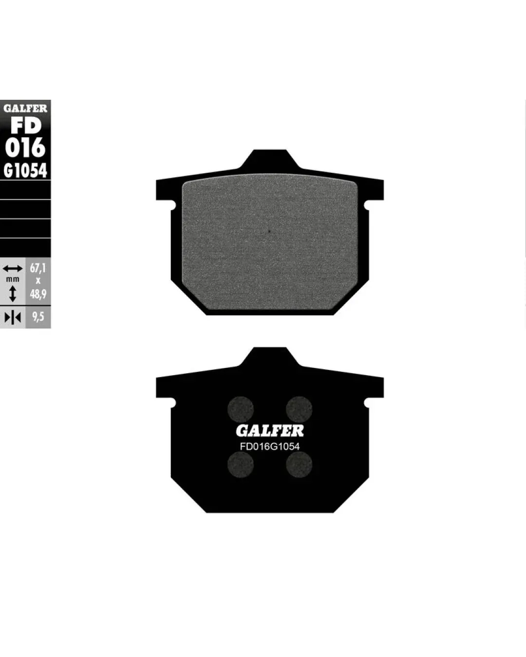 Предни/Задни мото накладки Galfer SEMI METAL FD016G1054