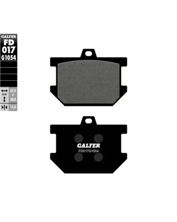 Предни/Задни мото накладки Galfer SEMI METAL FD017G1054